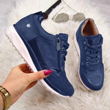 Esmeralda | Leicht Reißverschluss Sneaker in Blau