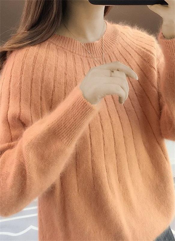 Cassandra | Flauschiger Kaschmir Strickpullover für Eleganz
