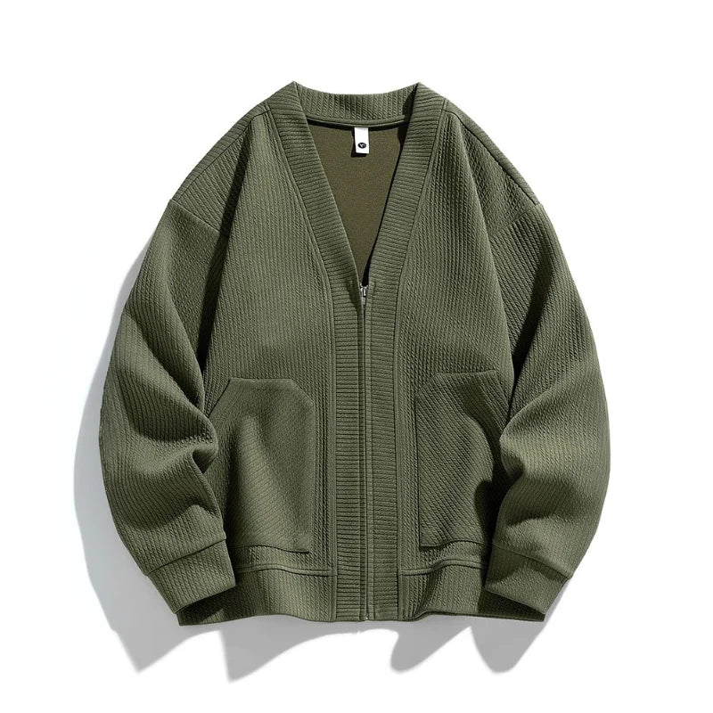 Moderner Zip-Cardigan-Stil