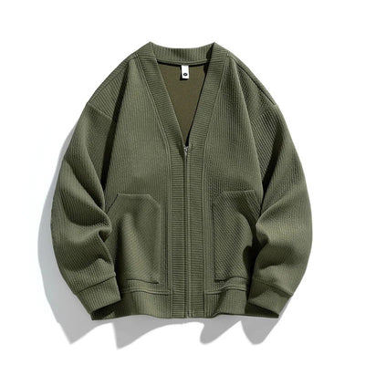 Moderner Zip-Cardigan-Stil