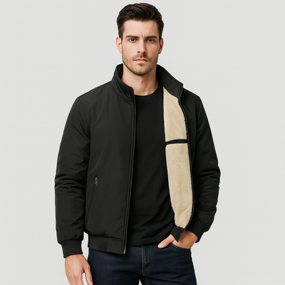 Erik | Warme Herren-Fleecejacke mit Stehkragen