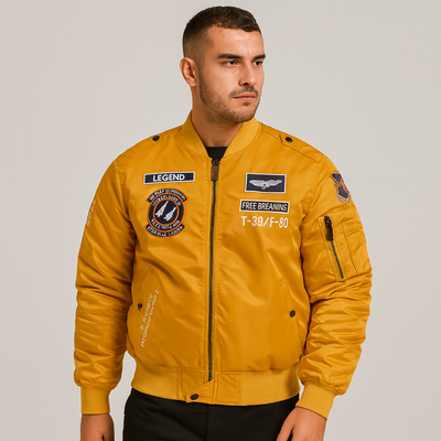 Lässige Piloten-Bomberjacke für Herren