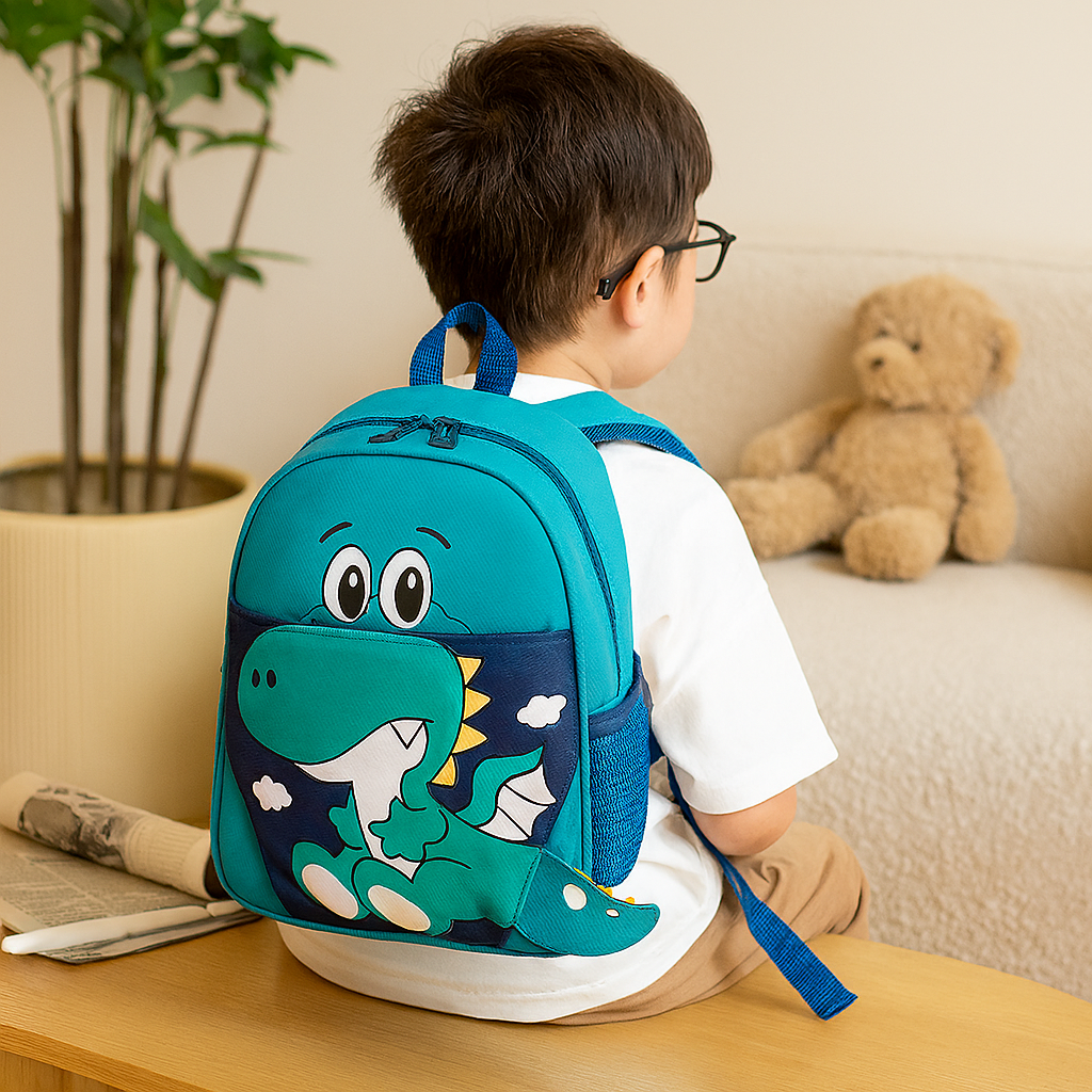 Süßer Cartoon-Dinosaurier-Rucksack – Leichte und atmungsaktive Schultasche für Kinder