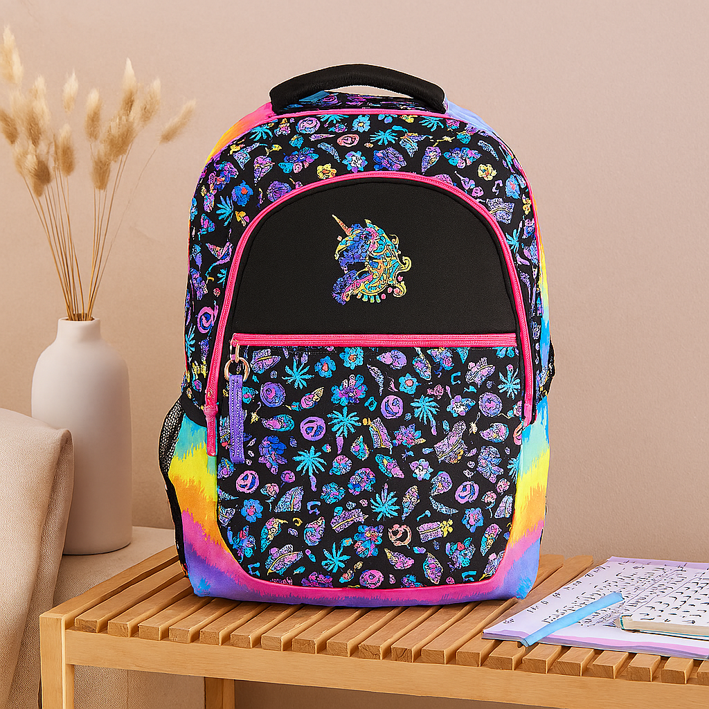 Süßer Rucksack mit Cartoon-Katze und Panda – Kinder-Schultasche für Mädchen mit gepolsterten Trägern