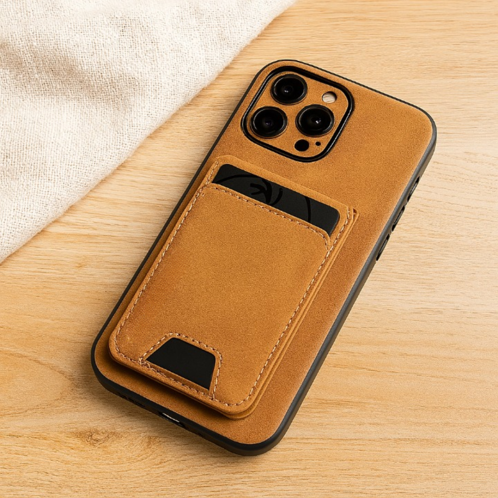 Luxus PU Lederetui – Kartenhalter & Standfunktion