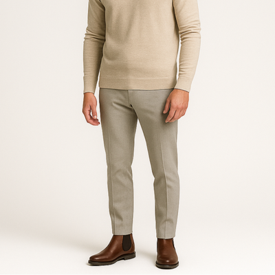 Herren-Chelsea-Boots aus Lederimitat mit Elastikeinsatz