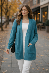 Damen-Strickjacke - Liv in Blau