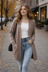 Damen-Strickjacke - Liv in Cafe