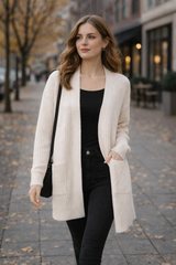 Damen-Strickjacke - Liv in Beige