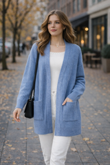 Damen-Strickjacke - Liv in Hellblau