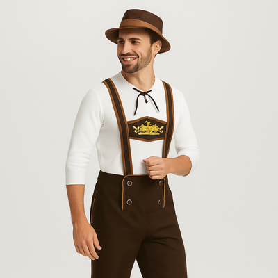 Herren Trachtenkostüm Set – Komplettes Outfit für Oktoberfest & Bierfest