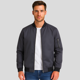 Herren-Bomberjacke mit Taschen - Donovan in Dunkelgrau