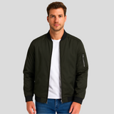 Herren-Bomberjacke mit Taschen - Donovan in Olivgrün