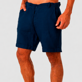 Matteo | Herren Bermuda Shorts Regular Fit Kordelzug in Navy Blue