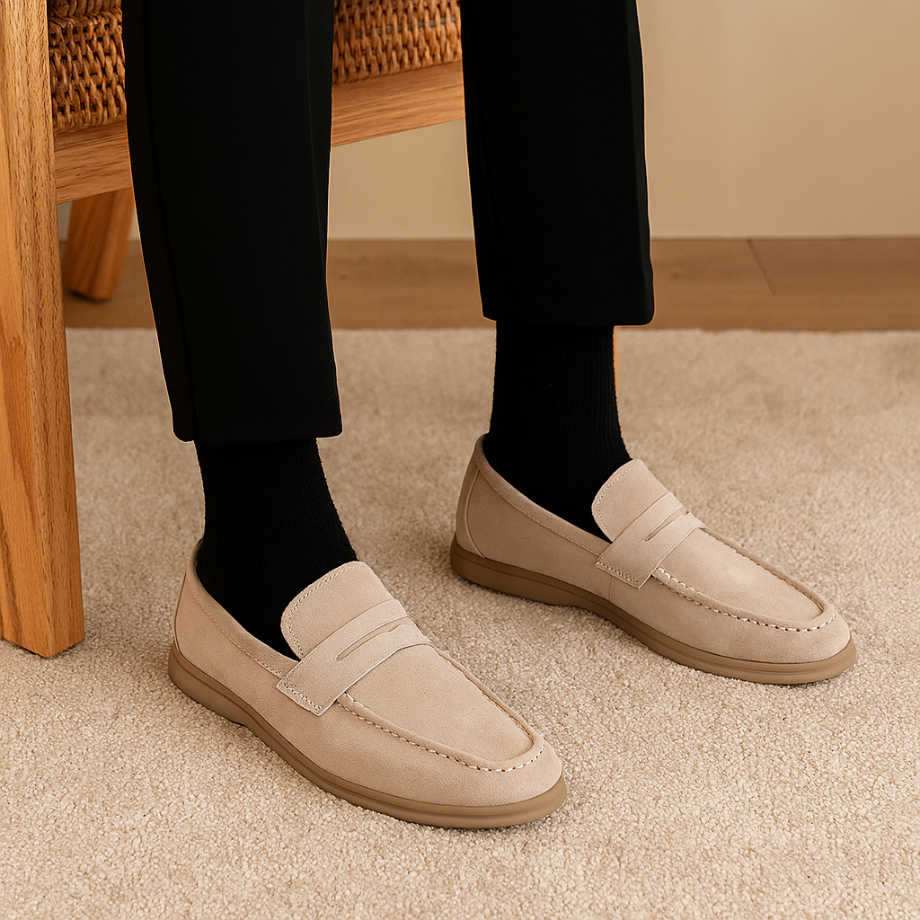 Vielseitige Business-Casual-Loafer für Herren – Stilvolle und schlichte Slip-On-Flats