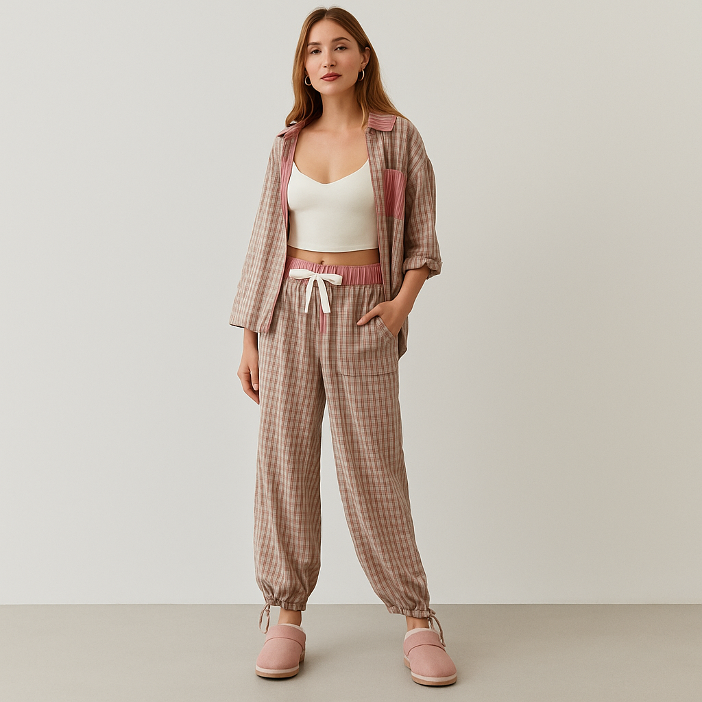 Lockeres Pyjama-Set