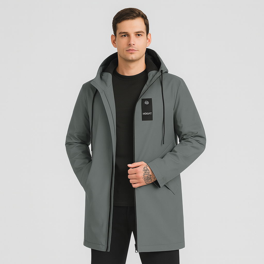 Liam Herren-Softshelljacke – Minimalistischer Kapuzenmantel mit Reißverschluss