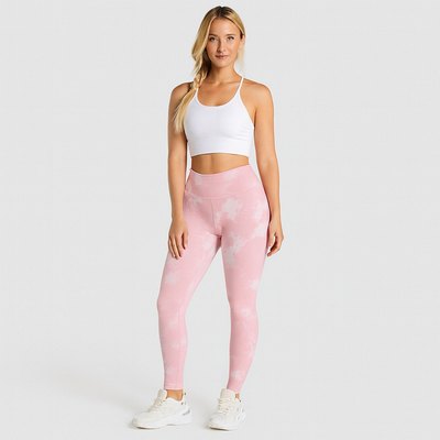 Elegante Marmor-Batik-Yoga-Leggings – Stylische und sportliche Activewear für Damen