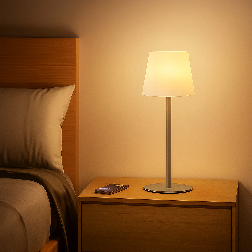 LumiGlow – Kabellose wiederaufladbare Lampe mit einstellbarer warmen Beleuchtung