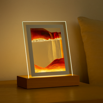 SereniGlow – Hypnotische Sandkunst-Lampe mit beruhigendem LED-Licht