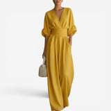 Olyara - Maßgeschneiderter Jumpsuit in Gelb