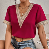 TANJA | Elegantes damen t-shirt in Claret