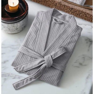 Classic Turkish Cotton Waffle Bathrobe