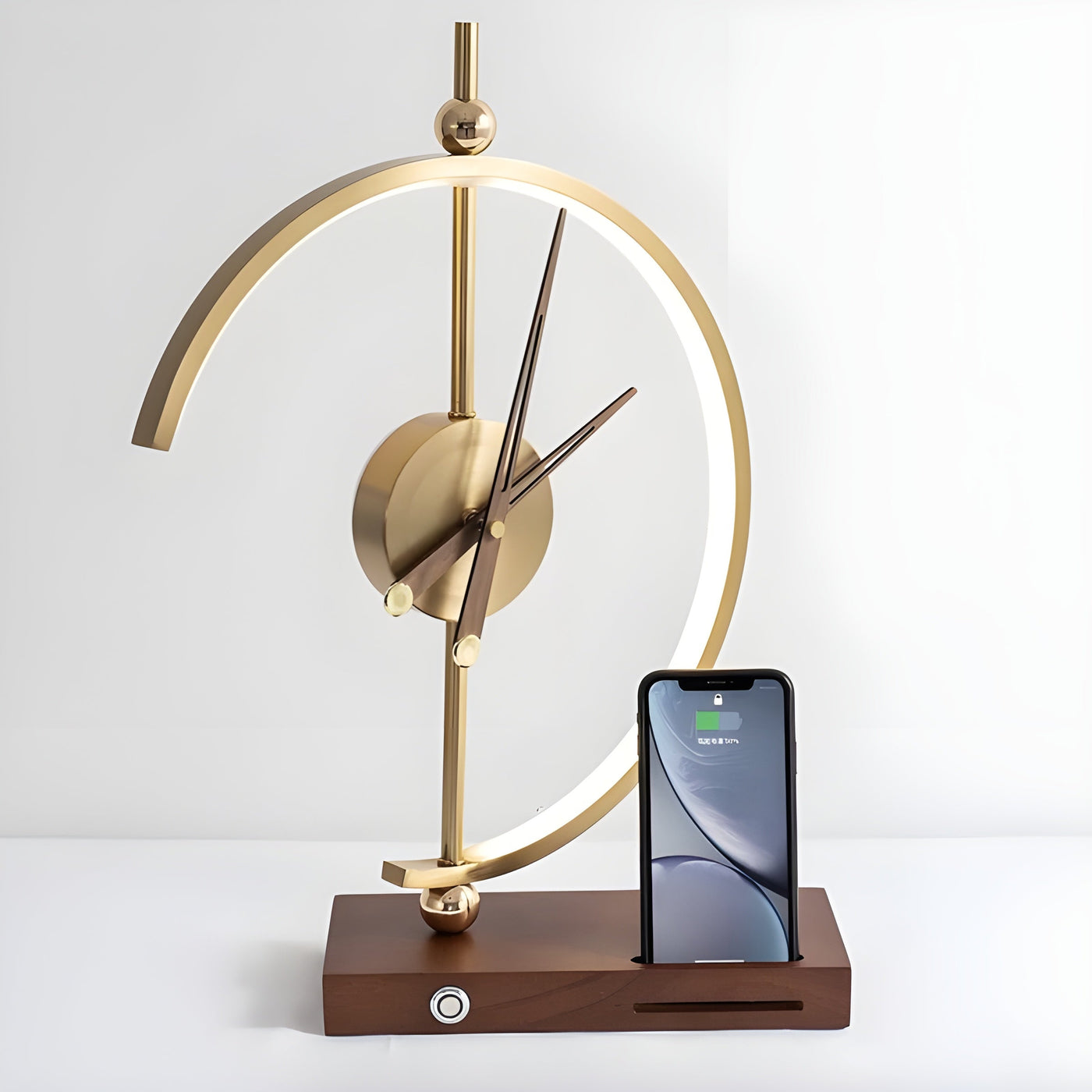 GlowBase Clock Lamp – Luxus Wireless LED Uhr-Lampe