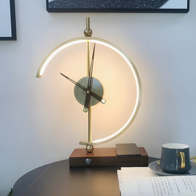 GlowBase Clock Lamp – Luxus Wireless LED Uhr-Lampe