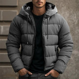 Stylische Warme Winterjacke für Herren in Grau