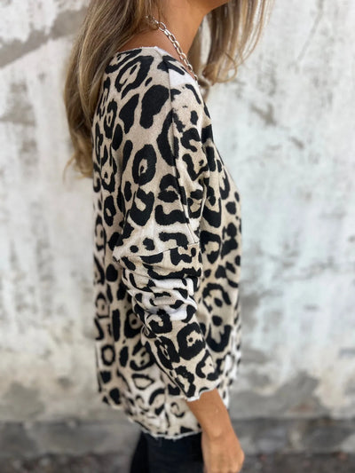 INA - PULLOVER MIT ANIMALPRINT