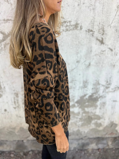 INA - PULLOVER MIT ANIMALPRINT
