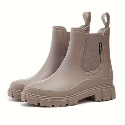 Damen Gummistiefel Wasserfest Modisch Gefüttert