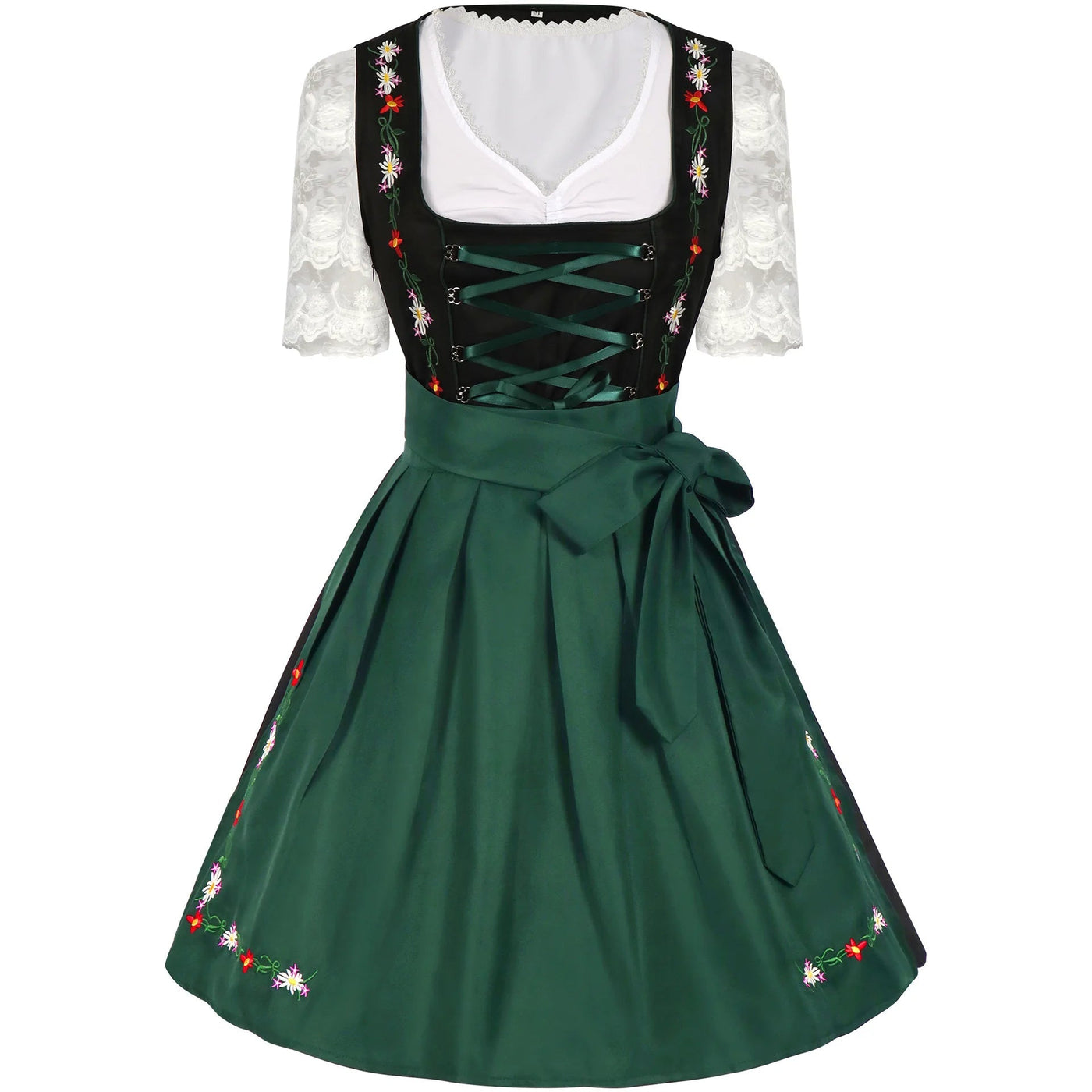 Damen Trachtenkleid Trachtenstoff Traditionell für Oktoberfest