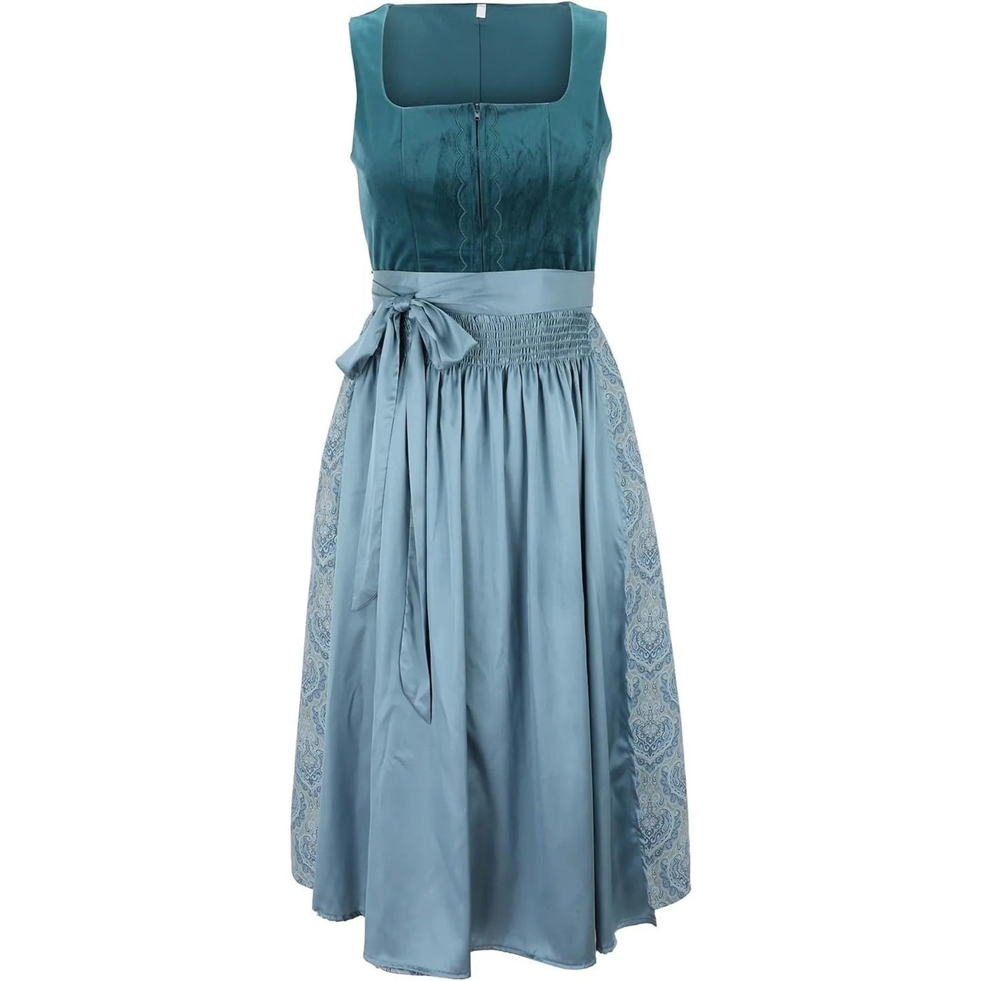 Damen Trachtenkleid Vintage Stil Hochwertiger Stoff für Oktoberfest