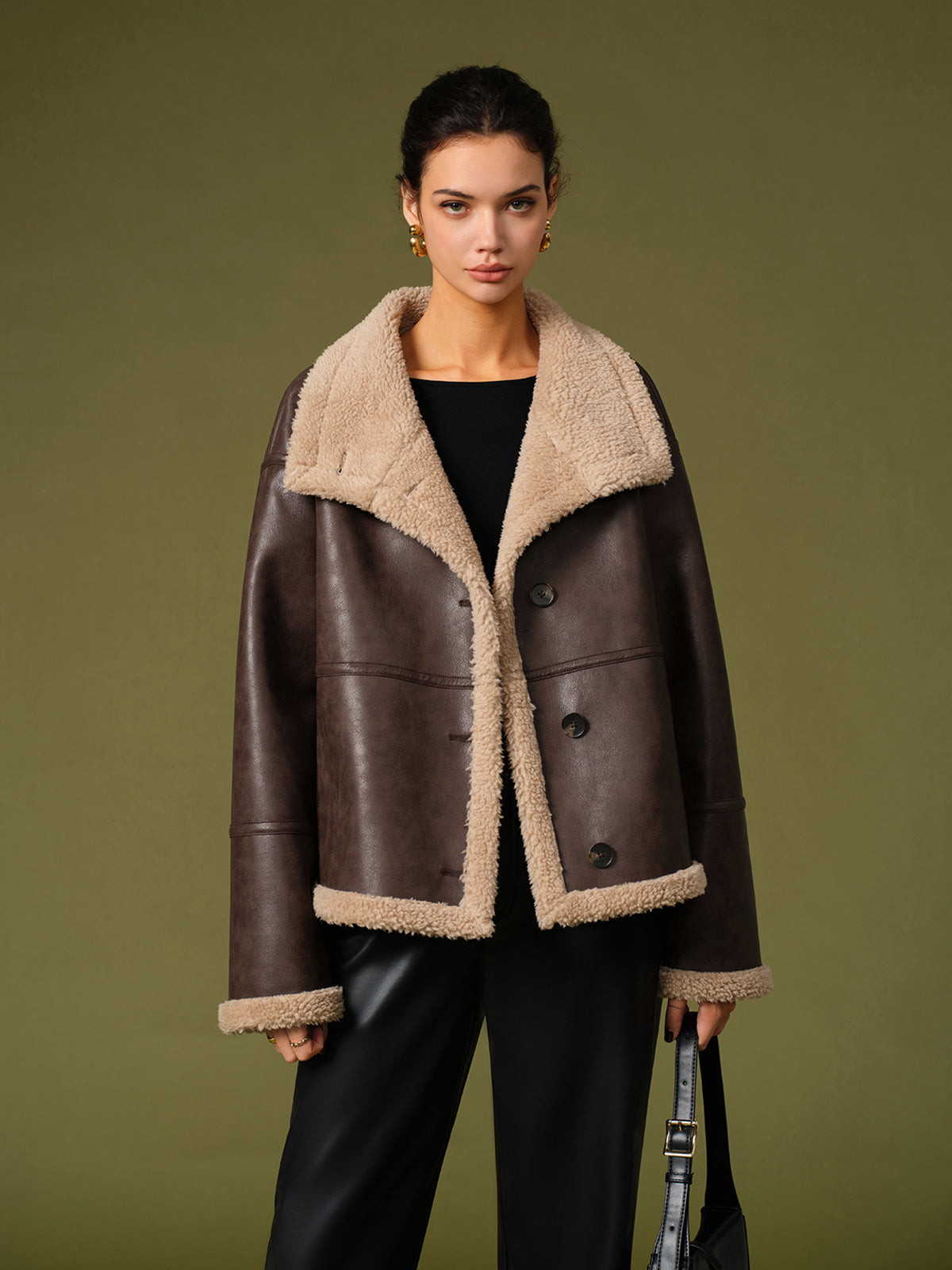 Elegante Fleecejacke im Shift-Stil für Damen