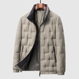 Warme Daunenjacke für Herren in Beige