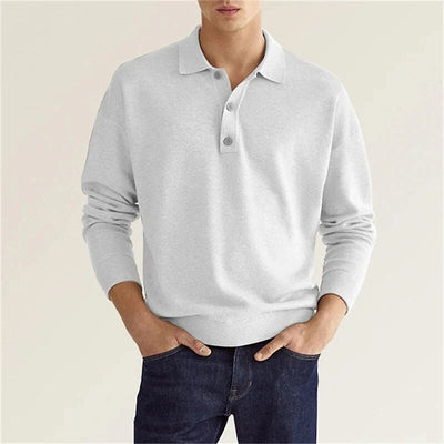 Asier - Komfortables Langarm Poloshirt Herren