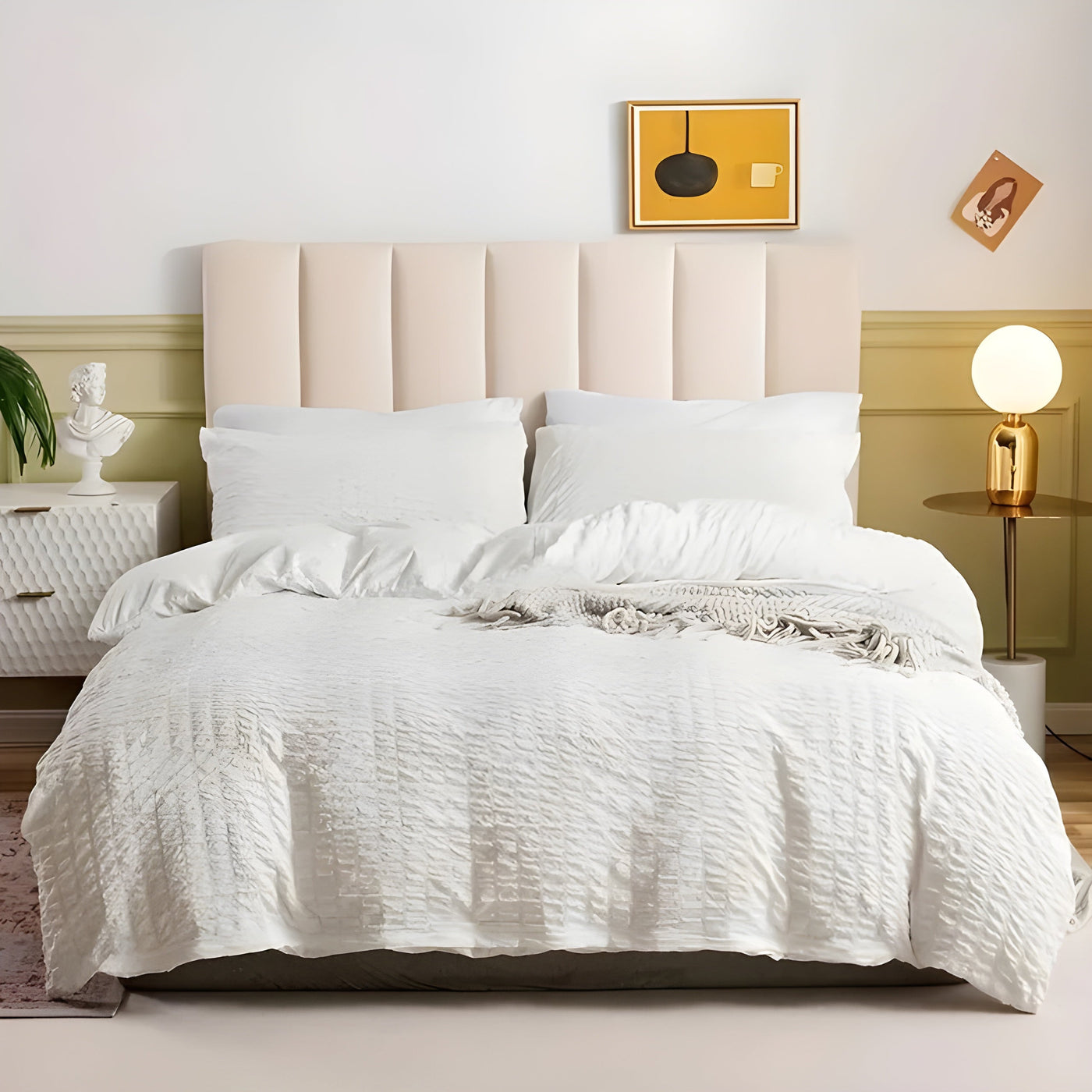 CloudCrinkle Duvet – Minimalistisches Knitter-Design Bettdecke