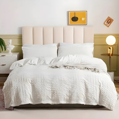 CloudCrinkle Duvet – Minimalistisches Knitter-Design Bettdecke