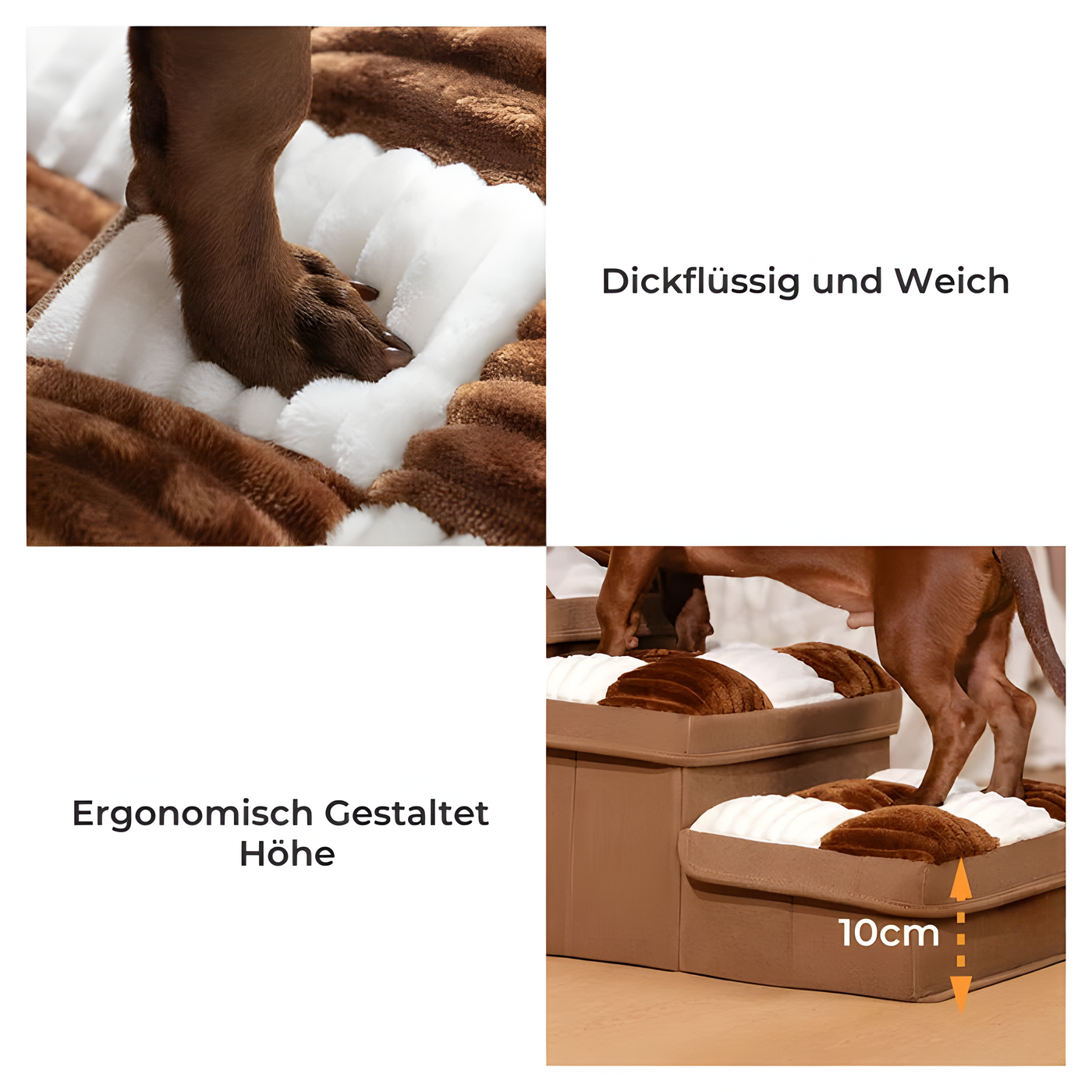 FetchFold Hundetreppe – Handgefertigte Hundetreppe mit Stauraum