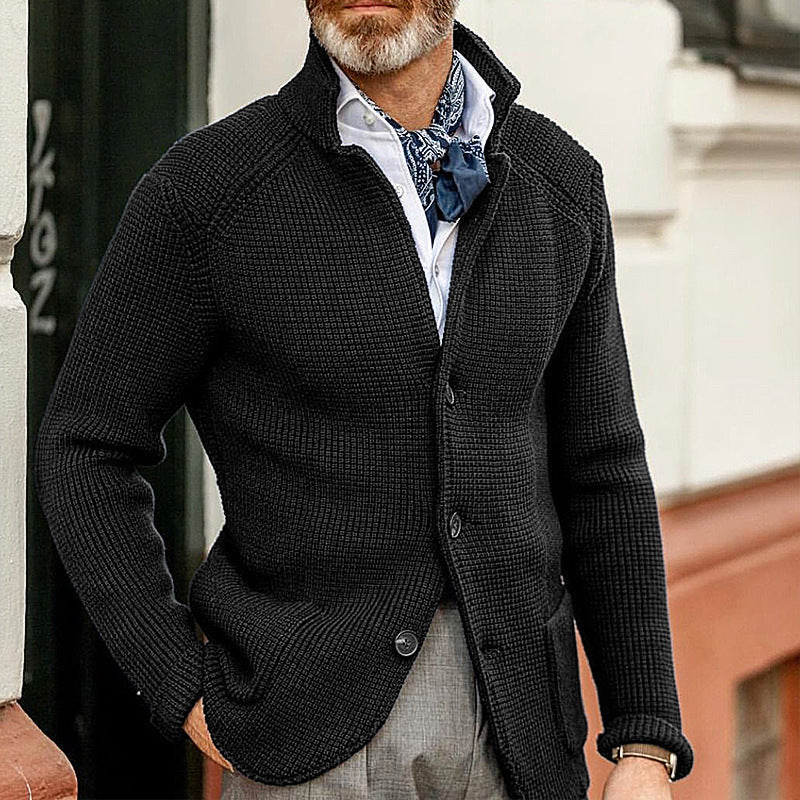 Eleganter Herren Cardigan | Strickjacke Mit Knöpfen