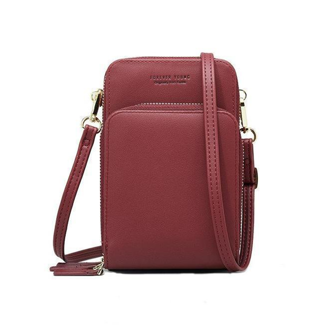 Dreifach Sicheres Lederhandy-Portemonnaie: Eleganz trifft Praktikabilität