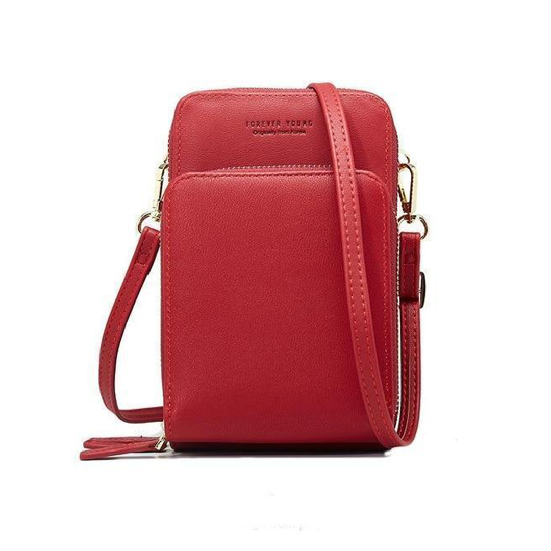 Dreifach Sicheres Lederhandy-Portemonnaie: Eleganz trifft Praktikabilität