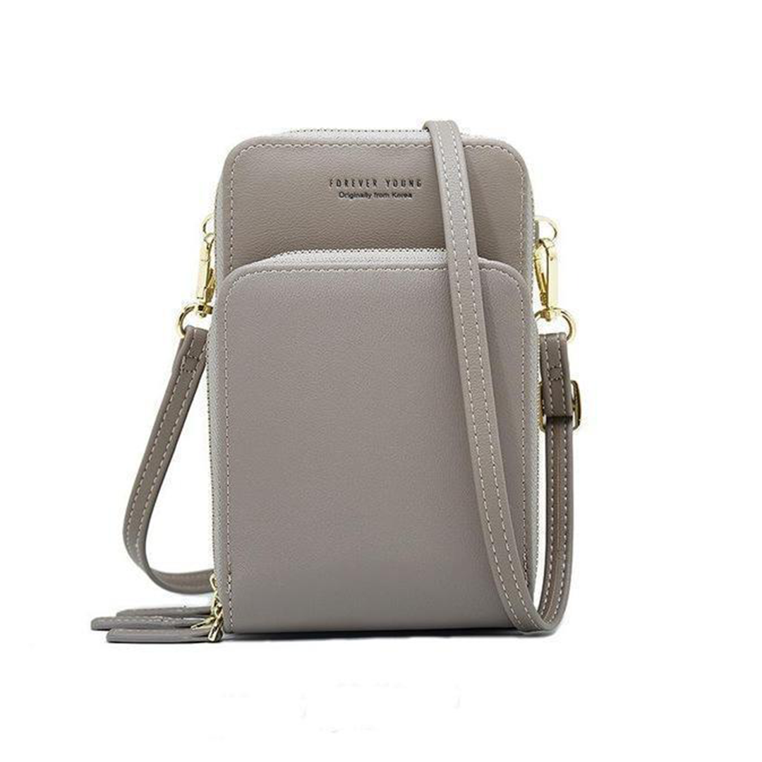 Dreifach Sicheres Lederhandy-Portemonnaie: Eleganz trifft Praktikabilität