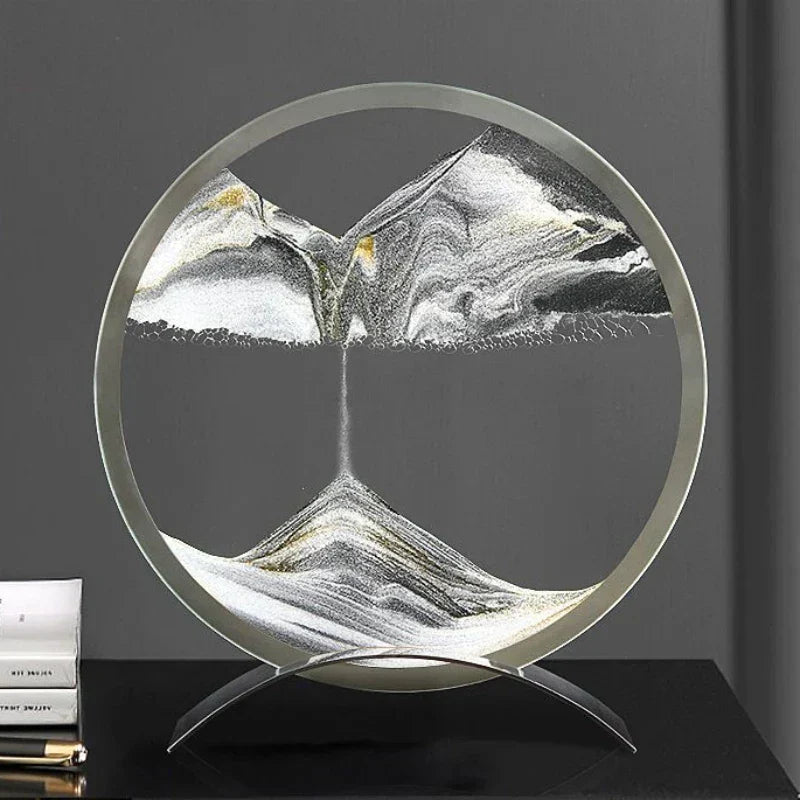 DynamicSands - Sandkunstlampe | Einzigartige bewegte Sandkunstbeleuchtung für eine entspannende Atmosphäre