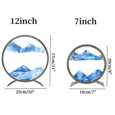 DynamicSands - Sandkunstlampe | Einzigartige bewegte Sandkunstbeleuchtung für eine entspannende Atmosphäre