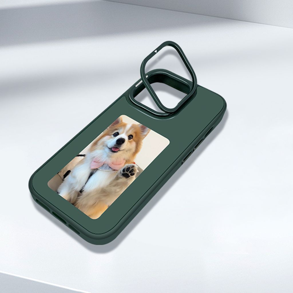 E-Ink Foto-Hülle mit Ständer für iPhone