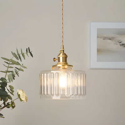 CrystalWave Light – Retro Kurze Zylinder LED Pendelleuchte