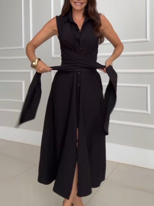 Romaine™ - Elegantes Kleid mit Schleifen-Effekt